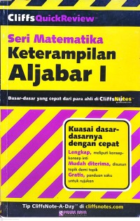 Image of Keterampilan Aljabar I